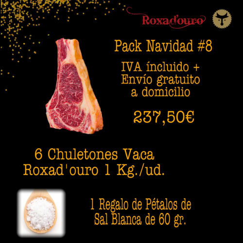 Pack Navidad 8 Roxad'Ouro vaca y buey